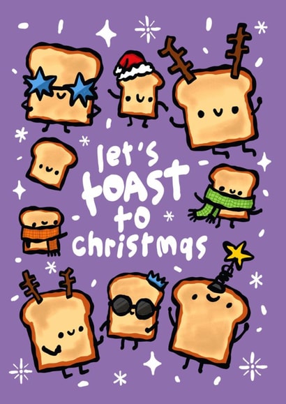 Cute Toat Christmas card created by The Playful Indian