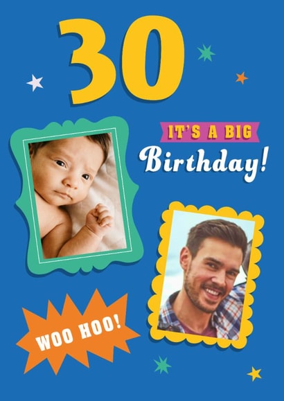 Classic Birthday Card - 30th - Big Birthday created by Dalia Clark Design