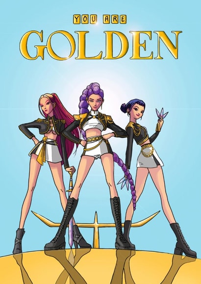 Fun Birthday/Love And Friendship Card - You Are Golden created by Bryony Jackson Walters