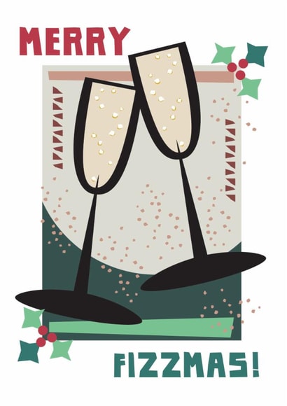 Cocktails Prosecco Merry Fizzmas Christmas Celebrate created by Lynn Evans