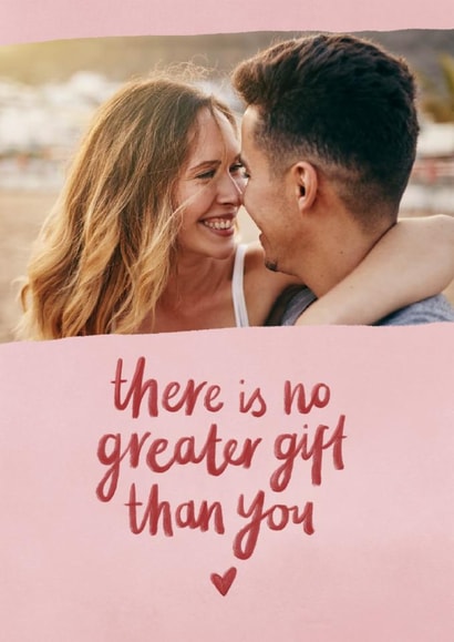 Classic Anniversary Card - There Is No Greater Gift Than You - Heart created by Fliss Muir