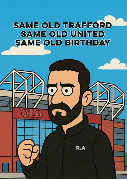 Happy Birthday to the Manchester United football fan in your life created by Liss Doodles