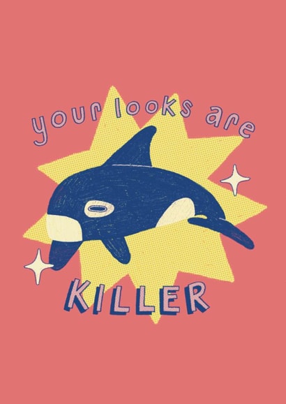 Orca Card created by A Does Art