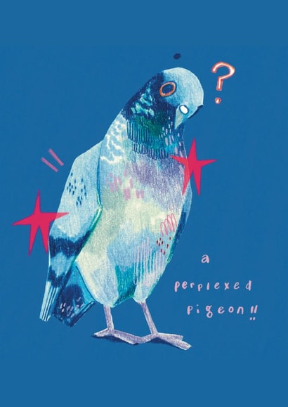 Artsy Pigeon Card created by A Does Art