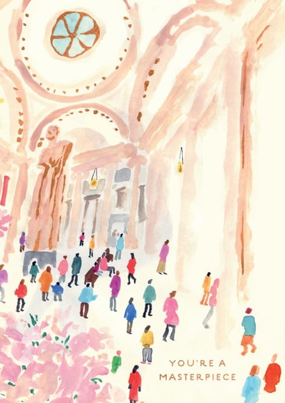 Arty Anniversary/Birthday Card - You’re A Masterpiece created by Ohh Deer