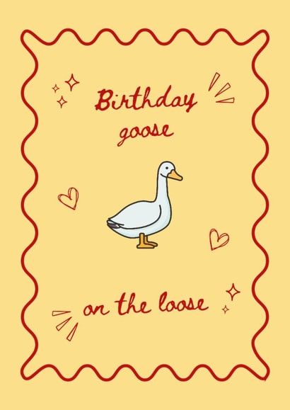 Cute Anniversary Valentines Card for your gorgeous little goose created by Jenny Cleeton