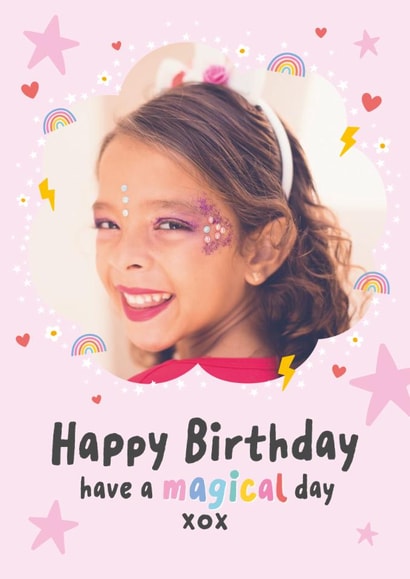 Cute Birthday Card - For Her - Magical Day created by Macie Dot Doodles