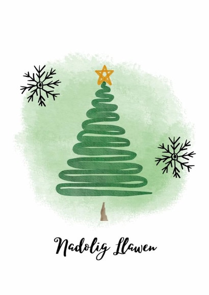 Welsh Christmas Card, Nadolig Llawen Welsh Card created by Haf Cards