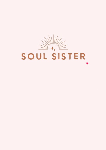 Minimalist Celestial Birthday Card For Female Friend - Stars - Soul Sister created by Peony & Pangolin