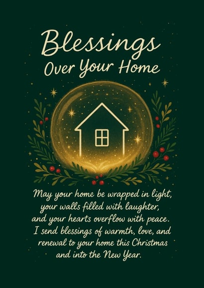 Blessings Over Your Home/Christmas/Spiritual/Affirmation created by Raegan