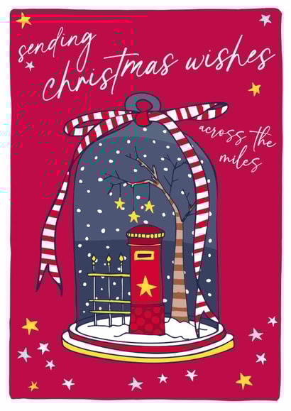 Traditional Christmas Card - Across The Miles - Postbox created by Molly Mae