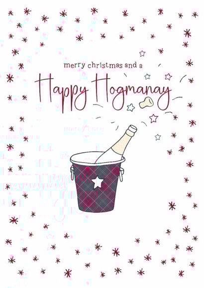 Classic Christmas/New Year Card - Happy Hogmanay - Scottish created by Molly Mae