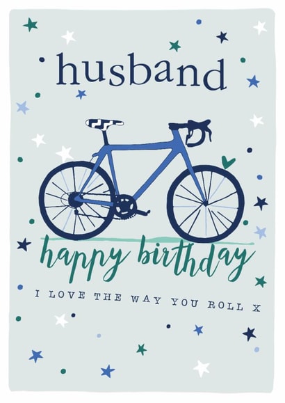 Traditional Birthday Card - For Husband - Bike created by Molly Mae