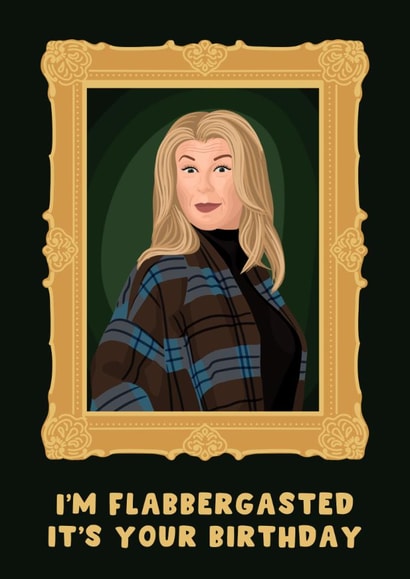 Funny Birthday Card - Kate Garraway - The Celebrity Traitors - Flabbergasted created by Pink Peach Cards