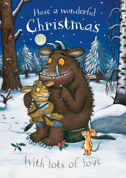 Classic Christmas Card – The Gruffalo Wonderful Christmas – Heartwarming Design created by Danilo