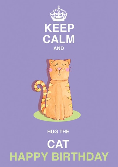 Cute Cat Birthday Card created by Siobhan at april rose