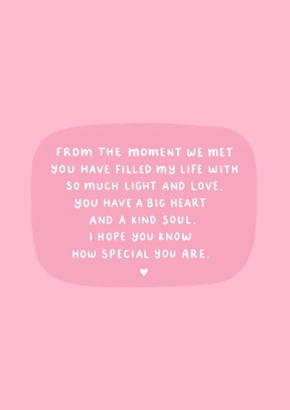 Classic Anniversary Card - You Are Special created by Fliss Muir