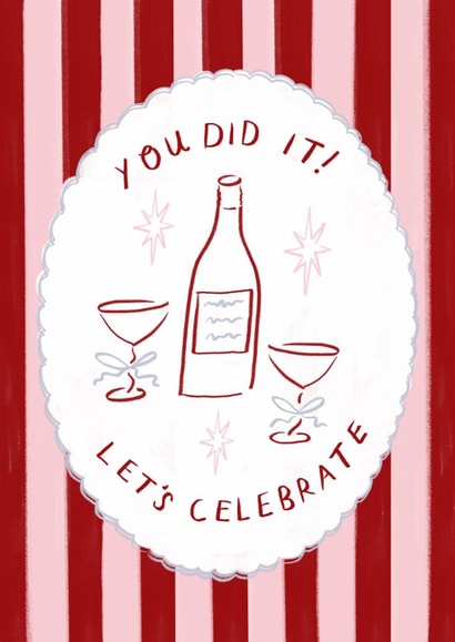 Classic Congratulations Card - You Did It - Champagne created by Holly Walsh