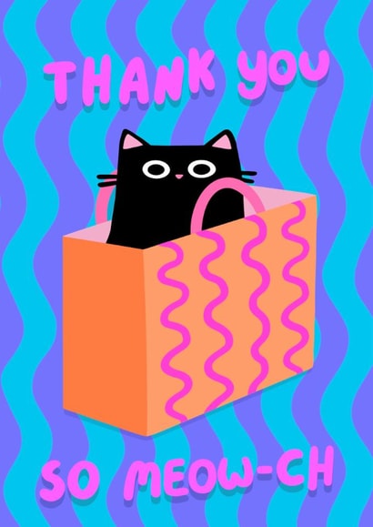 Cute Thank You Card - For Cat Lovers created by The Paper Tail 