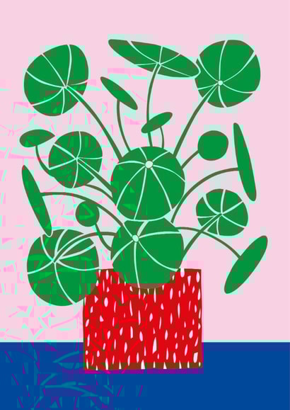 Arty Just Because/Thank You Card - Money Plant created by Happy Street