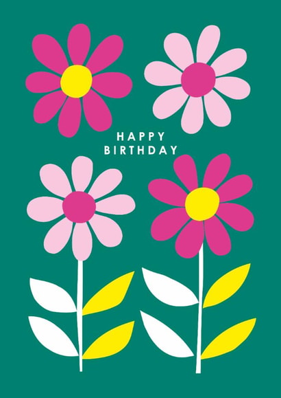Classic Birthday Card - For Her - Daisies | thortful