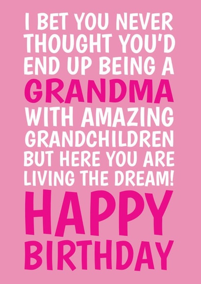 Funny Birthday Card - For Grandma - Amazing Grandchildren created by @Cupsie's Creations