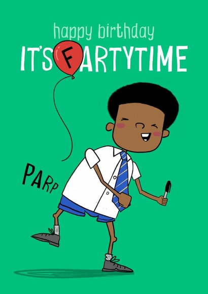 Funny Birthday Card - Farty Time created by Running with Scissors