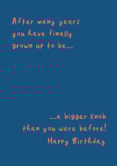 Birthday - funny - cheeky created by The Boy and the Bear