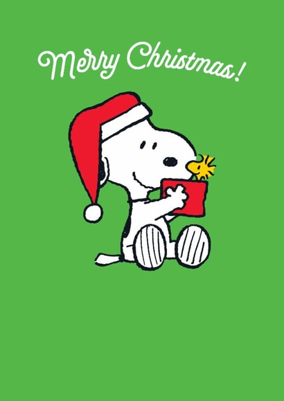 Cute Christmas Card - Snoopy - Woodstock created by Hype Associates