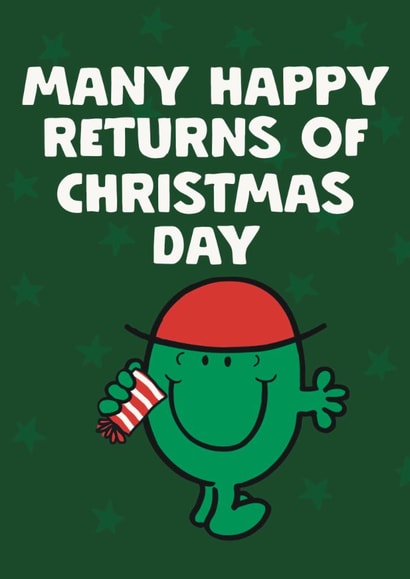 Funny Christmas Card - Mr. Muddle - Mr Men created by Mr. Men