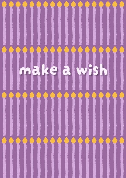 Make A Wish Birthday Card | Classic & Modern created by JH Designs