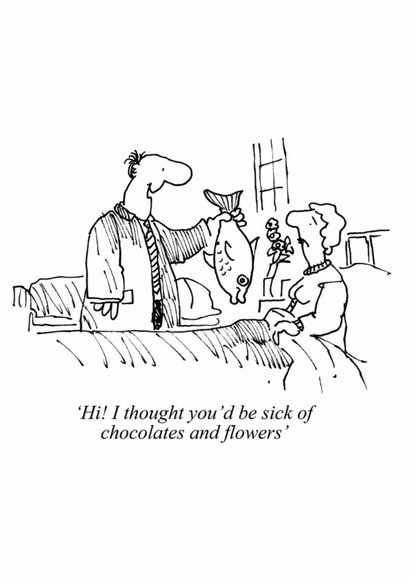 Funny Anniversary/Valentine's Day Card - Sick Of Chocolates And Flowers created by Punch Limited
