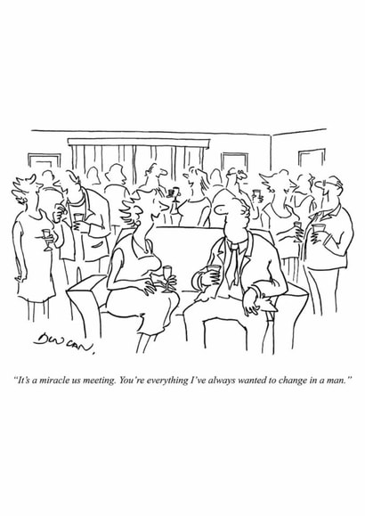 Funny Anniversary/Valentine's Day Card - Everything I’ve Always Wanted to Change In A Man created by Punch Limited