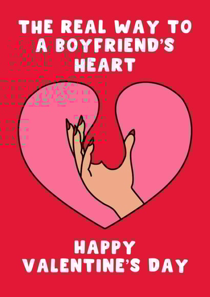 Rude Valentine’s Day Card - Balls created by Pink Peach Cards