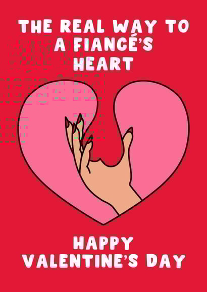 Rude Valentine's Day Card - Balls - Hand created by Pink Peach Cards