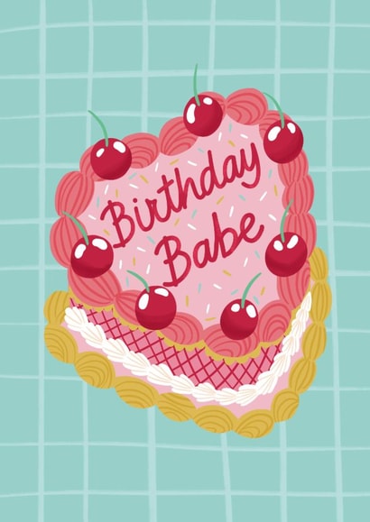 Classic Birthday Card - For Her - Birthday Babe created by Jessie Maeve Studio