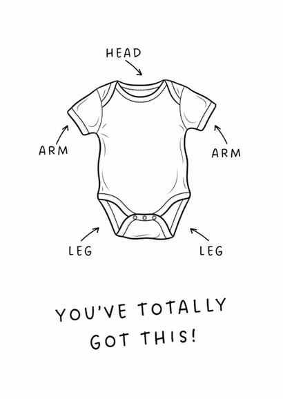 Funny New Baby Card - Congratulations New Baby - New Parents created by Silly Billy