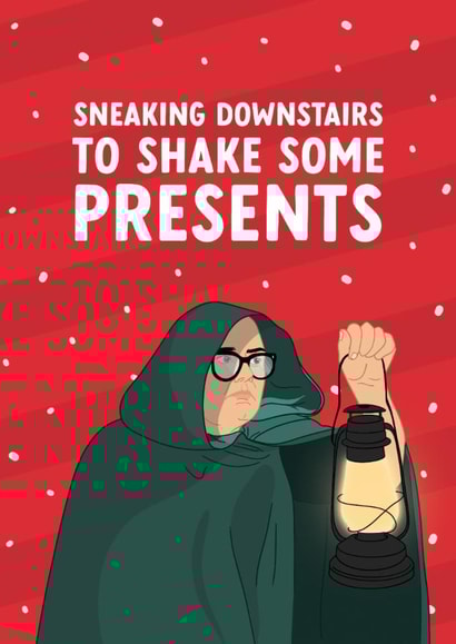 Funny Christmas Card - Alan Carr - Celebrity Traitors - Shake Some Presents created by The Cake Thief