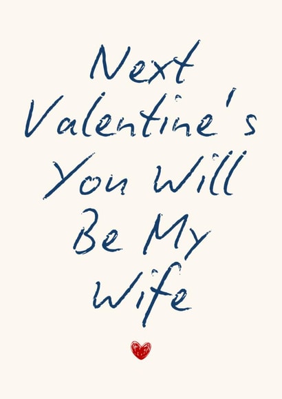 Classic Valentine's Day Card - Fiancée - Wife To Be created by Sundiva Designs