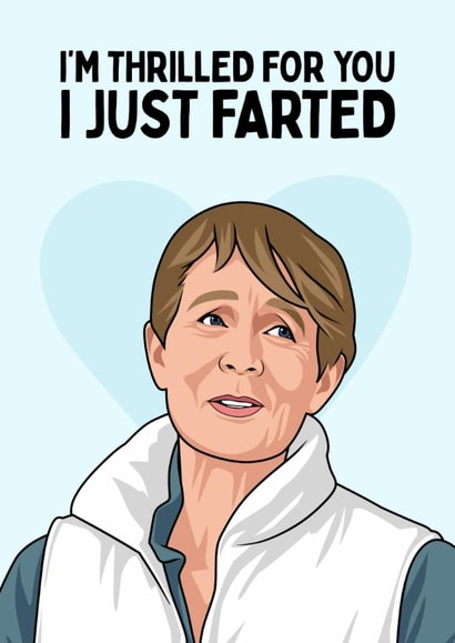 Funny Congratulations Card - Celia Imrie - Celebrity Traitors created by Sundiva Designs