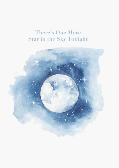 Classic Sympathy Card - One More Star In The Sky created by Crumble and Core