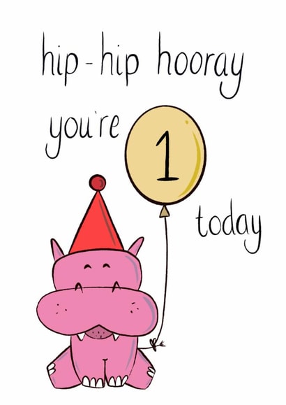 Adorable card for your daughter on their very first birthday. created by Vale Art & Creations