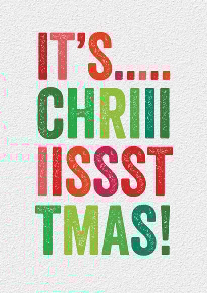 Fun Christmas Card - It’s Christmas! created by Brainbox Candy