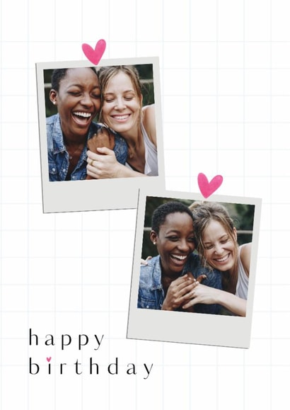 Pretty Birthday Card For Her - Friend Birthday Card - Polaroid Card created by Spark and Wild