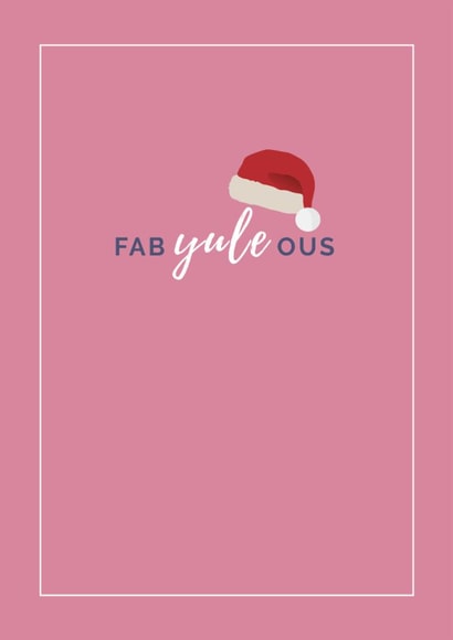 Contemporary Christmas Card wishing you a fabulous time created by Star Studio