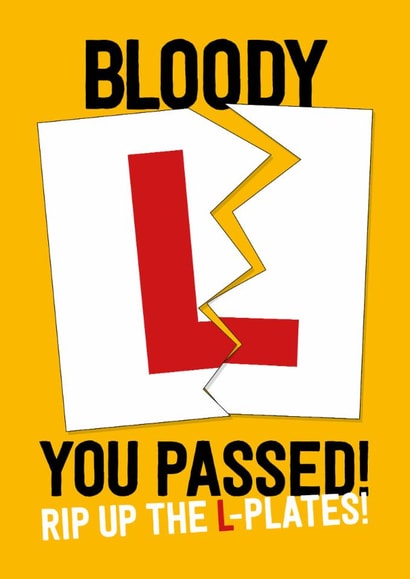 You Passed Your Driving Test Fun Card for New Drivers created by FurzePrints