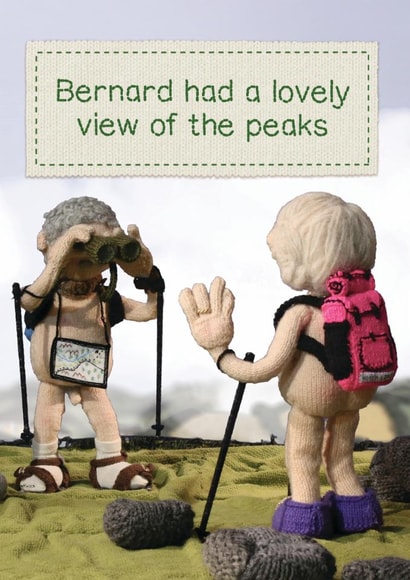 Funny Birthday Card - View Of The Peaks - Mountains created by Brainbox Candy