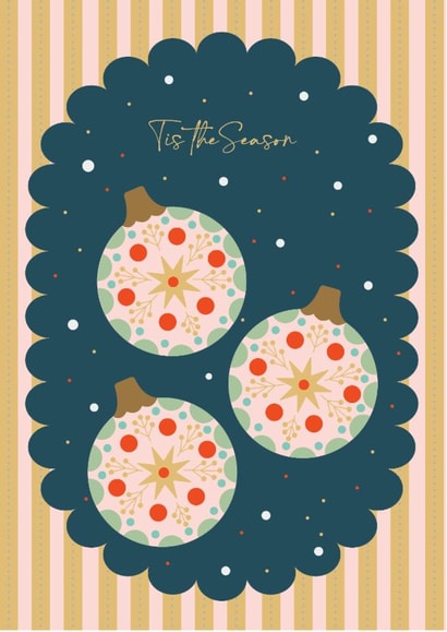 Tis the Season Christmas Card created by two two one design