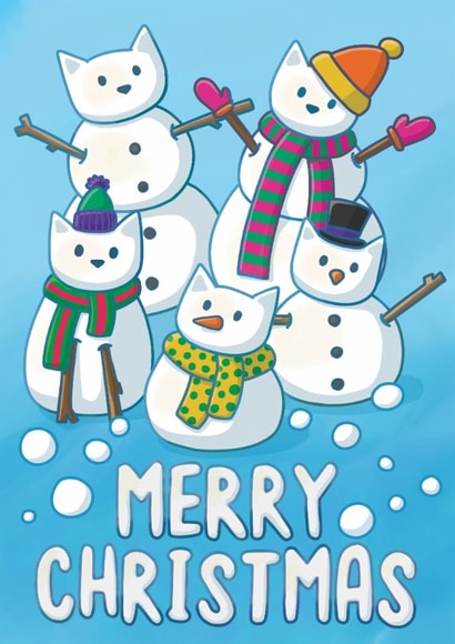 Merry Christmas Snowmen created by Doodlecats