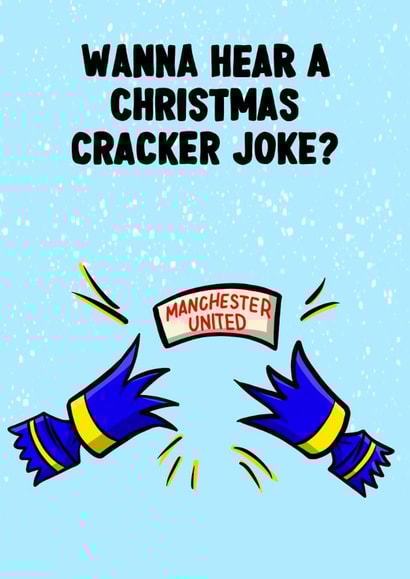 Funny Christmas Card - Manchester United Joke Card created by ZB CREATIVE